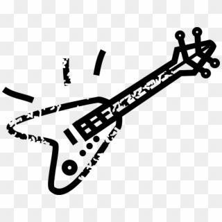 Vector Illustration Of Electric Guitar Stringed Musical, HD Png Download