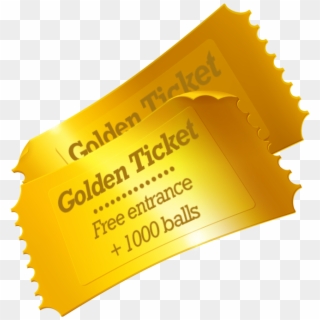 The Golden Ticket - Ticket Manege Png, Transparent Png