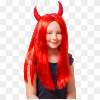Red Devil Wig Halloween At Toys Png Devil Wig, Transparent Png