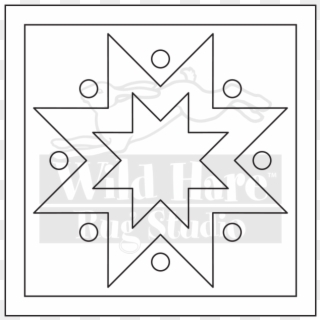 Double Star Rug Pattern, HD Png Download