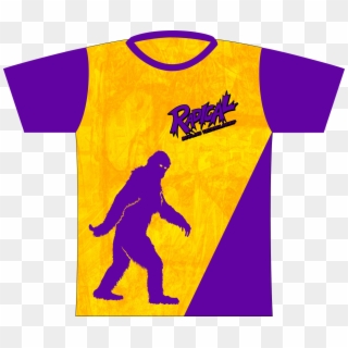 Radical Gold/purple Yeti Dye Sublimated Jersey, HD Png Download