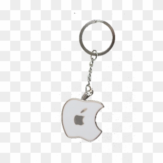 Apple Logo Keychain White - Keychain, HD Png Download