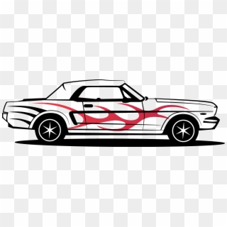 Ford Mustang Car Art, HD Png Download