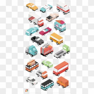 Toffu Isometric Pack - Isometric Car Cut Out, HD Png Download