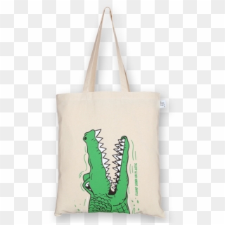 Cotton Tote Bag Crocs Natural-ecoright - Tote Bag, HD Png Download