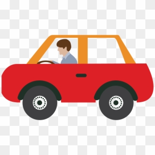 Car Icon Png - Car With Driver Vector, Transparent Png