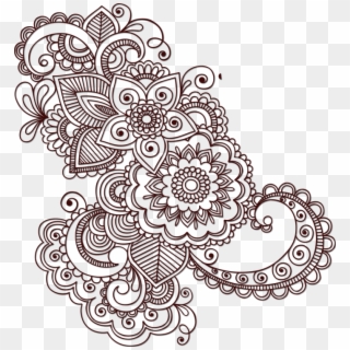 Henna Flower Clipart - Paisley Pattern Tattoo Designs, HD Png Download
