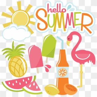 Hello Summer Svg Files For Cutting Machines Sun Svg, HD Png Download