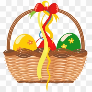 Easter Basket With Eggs Png Clipart Picture - Easter Egg Bag Png, Transparent Png
