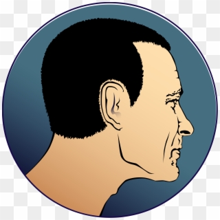 Drake Face Png - Man Profile Clipart, Transparent Png