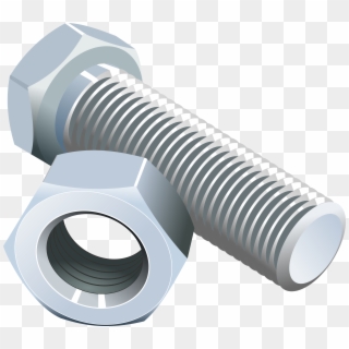 Graphic Black And White Download A Bolt Medium Image - Bolt And Nut Png, Transparent Png