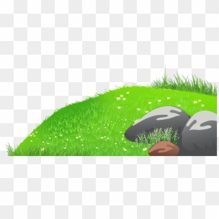 Rolling Grass Cliparts - Clip Art Grass Hill, HD Png Download