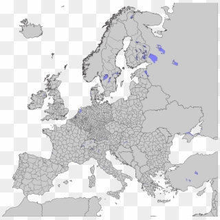 Open - Blank Map Of Europe Subdivisions, HD Png Download