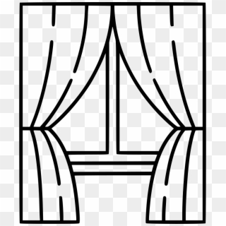 Png File - Line Drawing Of Window, Transparent Png