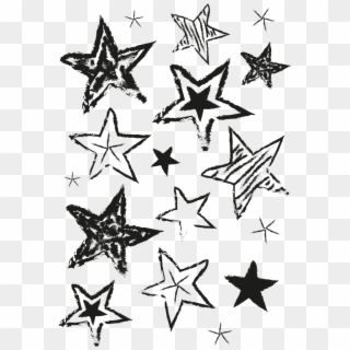 Star Paper Top Fashion - Hand Drawn Star Png, Transparent Png