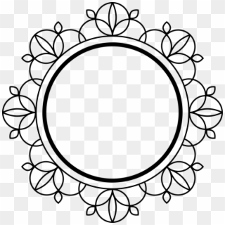 Frame, Black, Art Deco, Decoration, Border, Design - Circle Decor Clip Art Png, Transparent Png