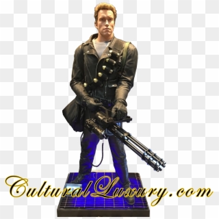 Life Size Terminator T2 Arnold Schwarzenegger Statue - Corazón Salvaje, HD Png Download
