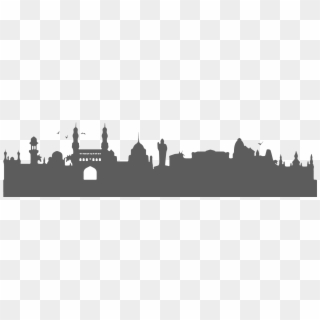 India Skyline Png - Hyderabad Silhouette, Transparent Png