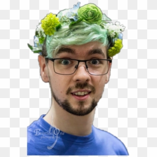 Seanmcloughlin Sticker - Jacksepticeye With A Flower Crown, HD Png Download