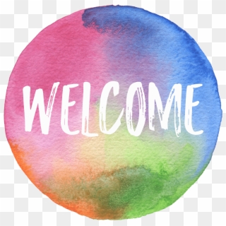 Welcome - Watercolorcircle - Welcome Watercolor Sign Transparent, HD Png Download