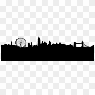 London Skyline Silhouette Png, Transparent Png