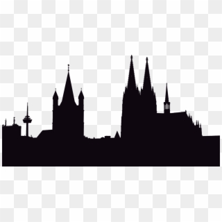 Cologne Silhouette Skyline Drawing, HD Png Download