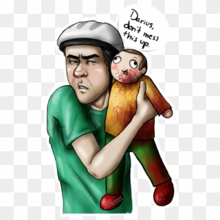Funny Png Of Happy Wheels - Jacksepticeye Happy Wheels Fan Art, Transparent Png