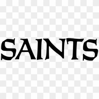 New Orleans Saints Logo Png - New Orleans Saints Wordmark, Transparent Png