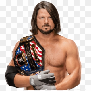 Aj Styles Png Photo - Aj Styles With Us Championship, Transparent Png