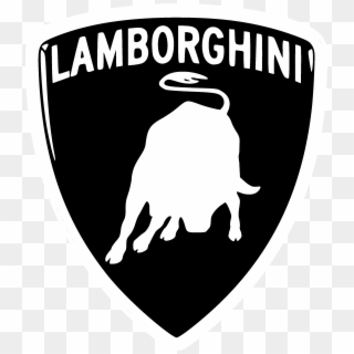 Lamborghini Logo Black And White - Lamborghini Logo Transparent, HD Png Download