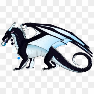 Nightwing Clipart Red Black - Wings Of Fire Nightwing Icewing Hybrid, HD Png Download