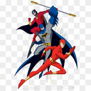 Batman Unlimited Batman Red Robin And Flash, HD Png Download