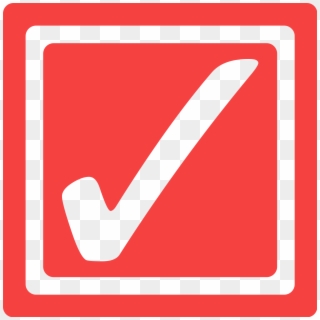Red Checkbox Png - Check Box Icon Red, Transparent Png