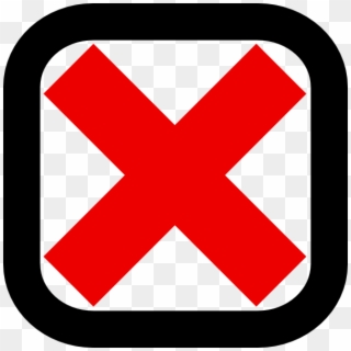 Checkbox Clipart - Red X In Box, HD Png Download