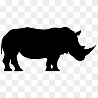 File - Rhinoceros Profil - Rhinoceros Silhouette Png, Transparent Png