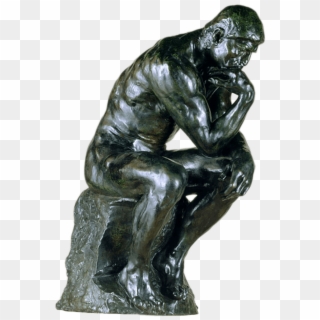 Composition - Auguste Rodin The Thinker Png, Transparent Png