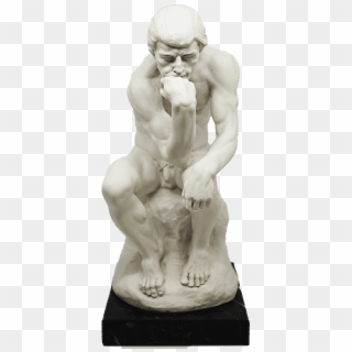 The Thinker By Auguste Rodin 27 Cm Santini, HD Png Download