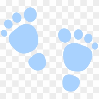 How To Set Use Blue Foot Prints Svg Vector - It's A Boy Announcement, HD Png Download