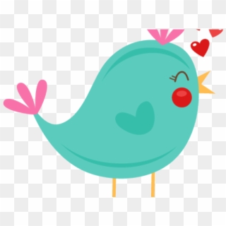 Bird Clipart Valentines - Cute Bird Clip Art Png, Transparent Png