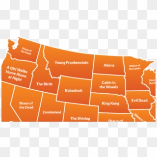 Every State Most Popular Horror Movie2 - Horror Movie For Every State, HD Png Download