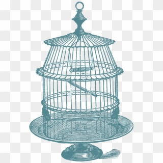 Another Set Of Bird Cage Stock Images Oh So Nifty Vintage - Drawing, HD Png Download