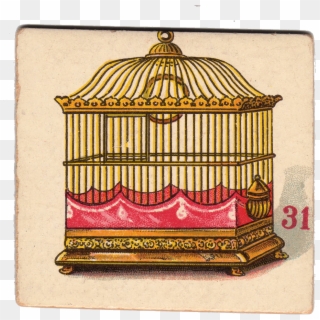 Free Victorian Graphic Ornate Bird Cage - Cage, HD Png Download