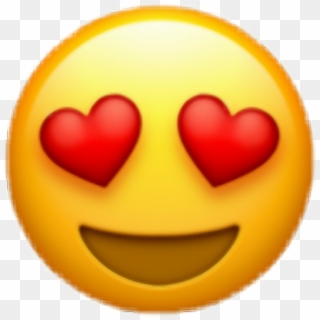 #emoji #corazones #enamorada #amarillo #ojos - De Emojis De Iphone, HD Png Download