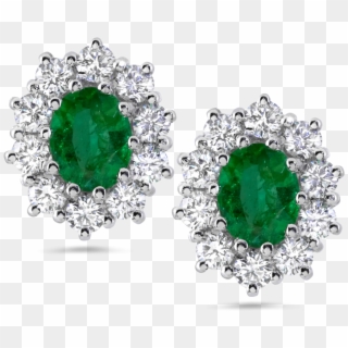 Coster Diamonds Diamond Earrings Archives Coster Diamonds - Emerald Earring With Diamonds, HD Png Download