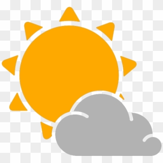 Simple Weather Icons Partly Cloudy - Weather Vector Png, Transparent Png