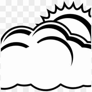 Cloudy Clipart Cloudy Bw Clip Art At Clker Vector Clip, HD Png Download