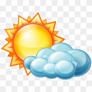 Partly Cloudy Weather Icon, HD Png Download