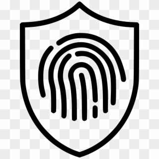 Antivirus Fingerprint Encryption Comments - Fingerprint Line Icon Png, Transparent Png