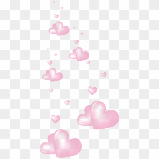 #pink #hearts #heart #love #floating - Heart, HD Png Download