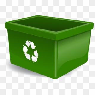 Recycle Bin Png Background Image - Green Paper Recycling Bin, Transparent Png